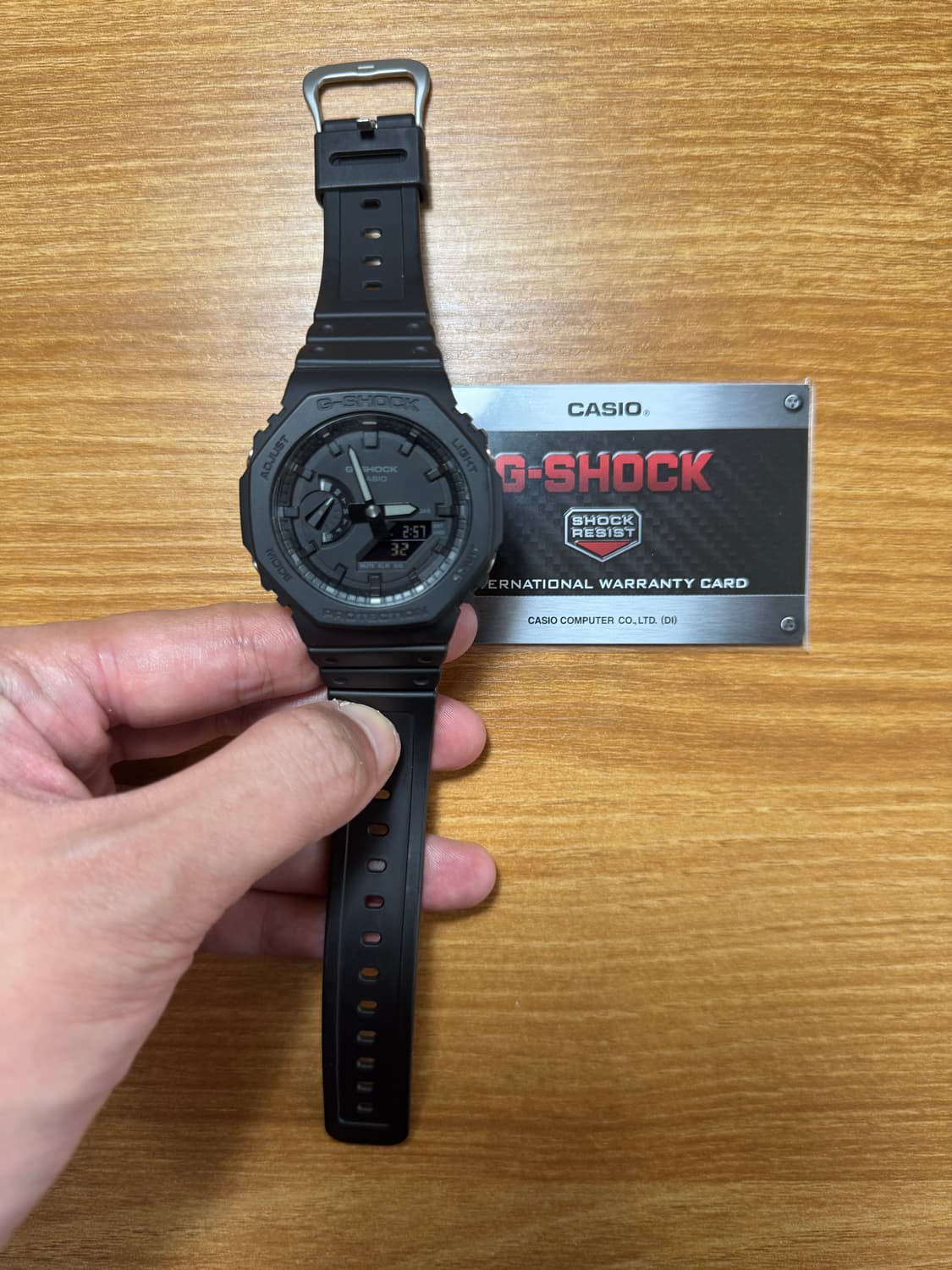 지샥 지얄오크 GA-2100 풀박스 / 정품보증서 O / 올블랙 색상 상품이미지2