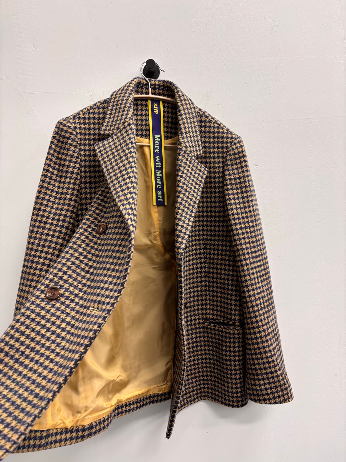 에스제이피 SJYP 하운드투스 체크 더블 브레스티드 자켓 상품이미지3