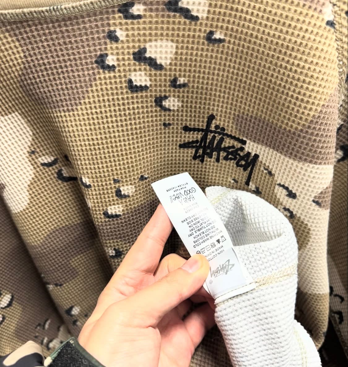 (급처🚨) 스투시 써멀 데저트 카모 롱슬리브 상품이미지1