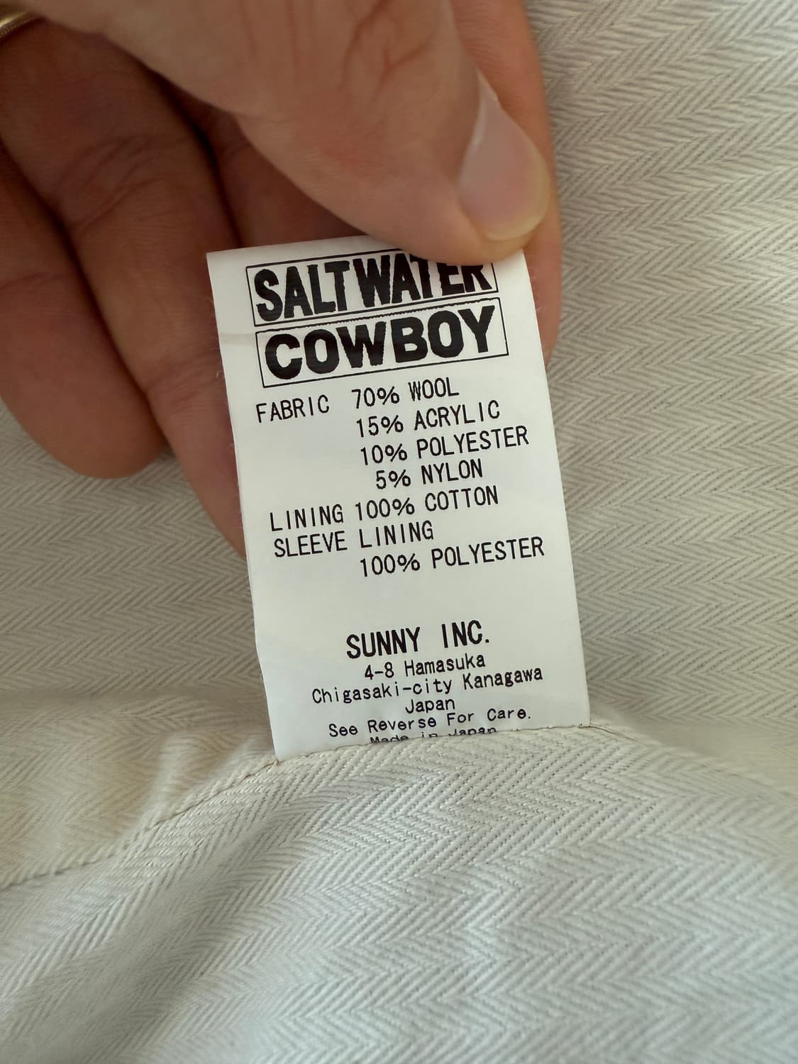 SALTWATER COWBOY 울 카코트(JAPAN) 상품이미지8