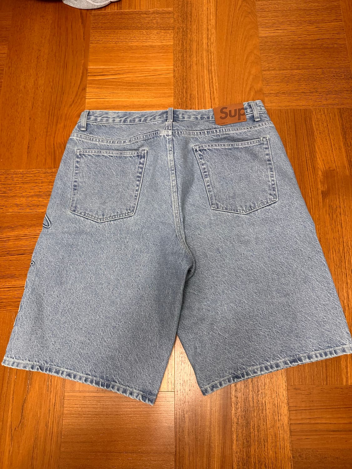 슈프림 스크립트 배기 데님쇼츠  상품이미지2