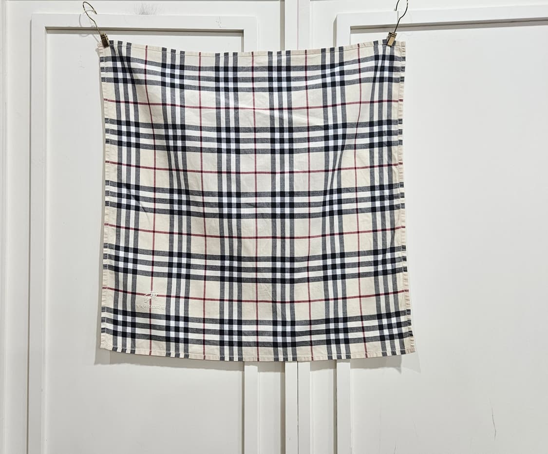 버버리 체크손수건 아이보리 상품이미지2