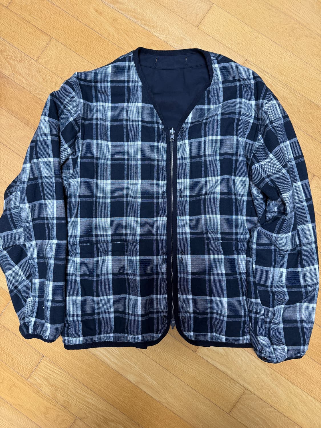 이얼즈고_재패니즈 리버시블 집 체크 자켓_3(L)사이즈 상품이미지4