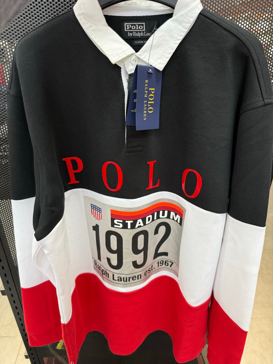 폴로 랄프로렌 1992 럭비 카라티 긴팔 상품이미지1