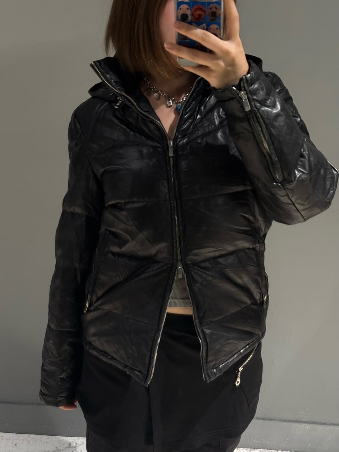 quilting detail real leather padding 상품이미지5