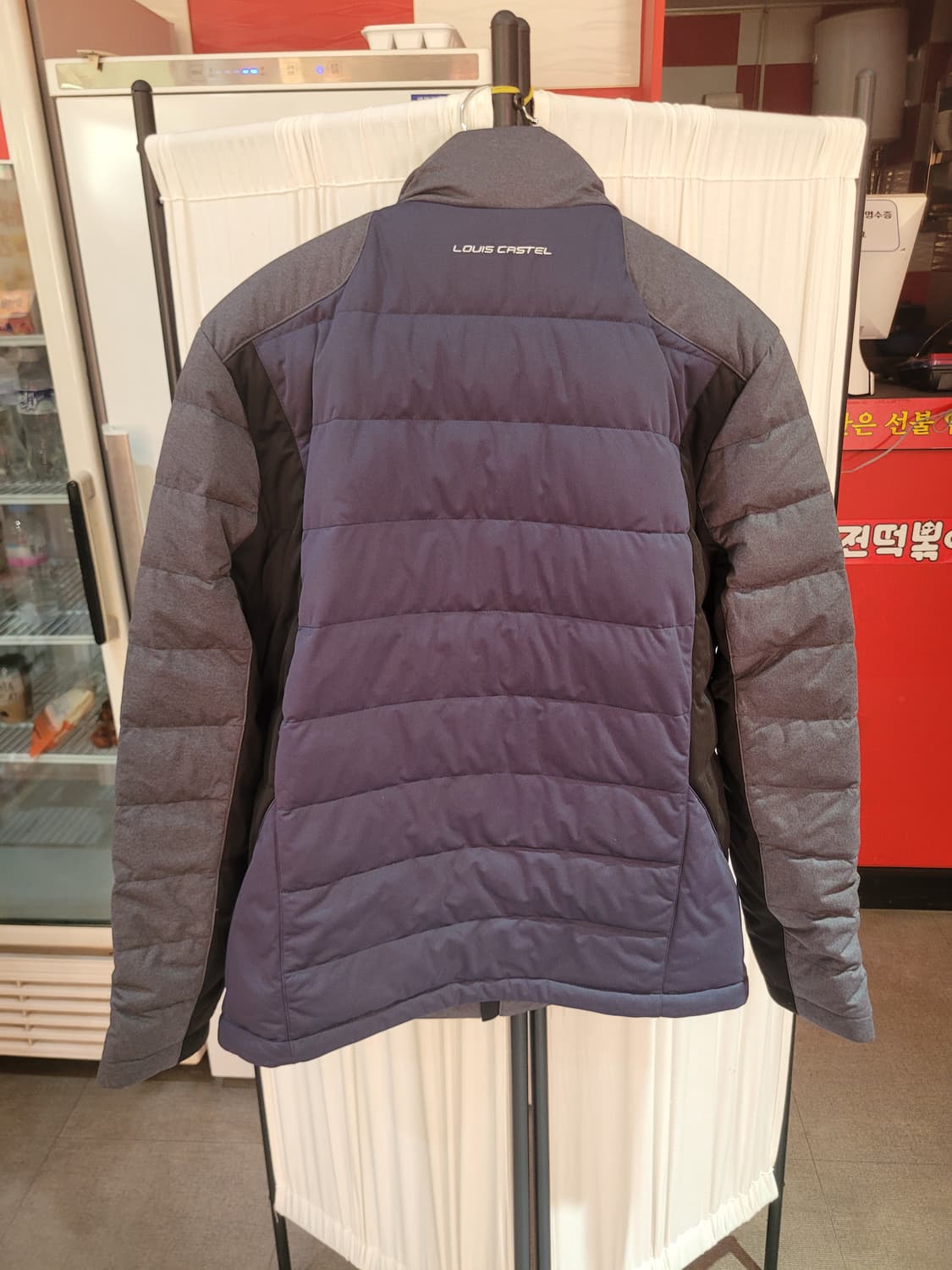 루이까스텔 남섬퀄팅 덕다운패딩 레드 105/네이비 100 새상품 상품이미지4