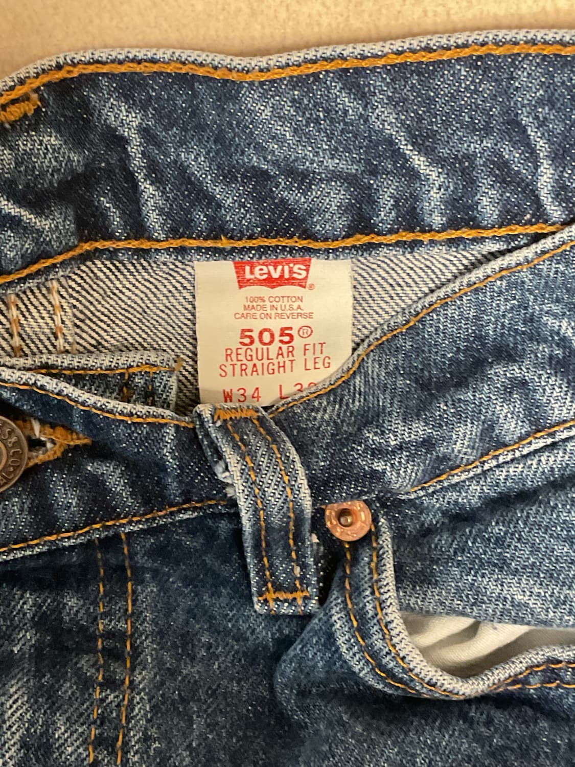 90s made in usa levis 505 orange tab 상품이미지4