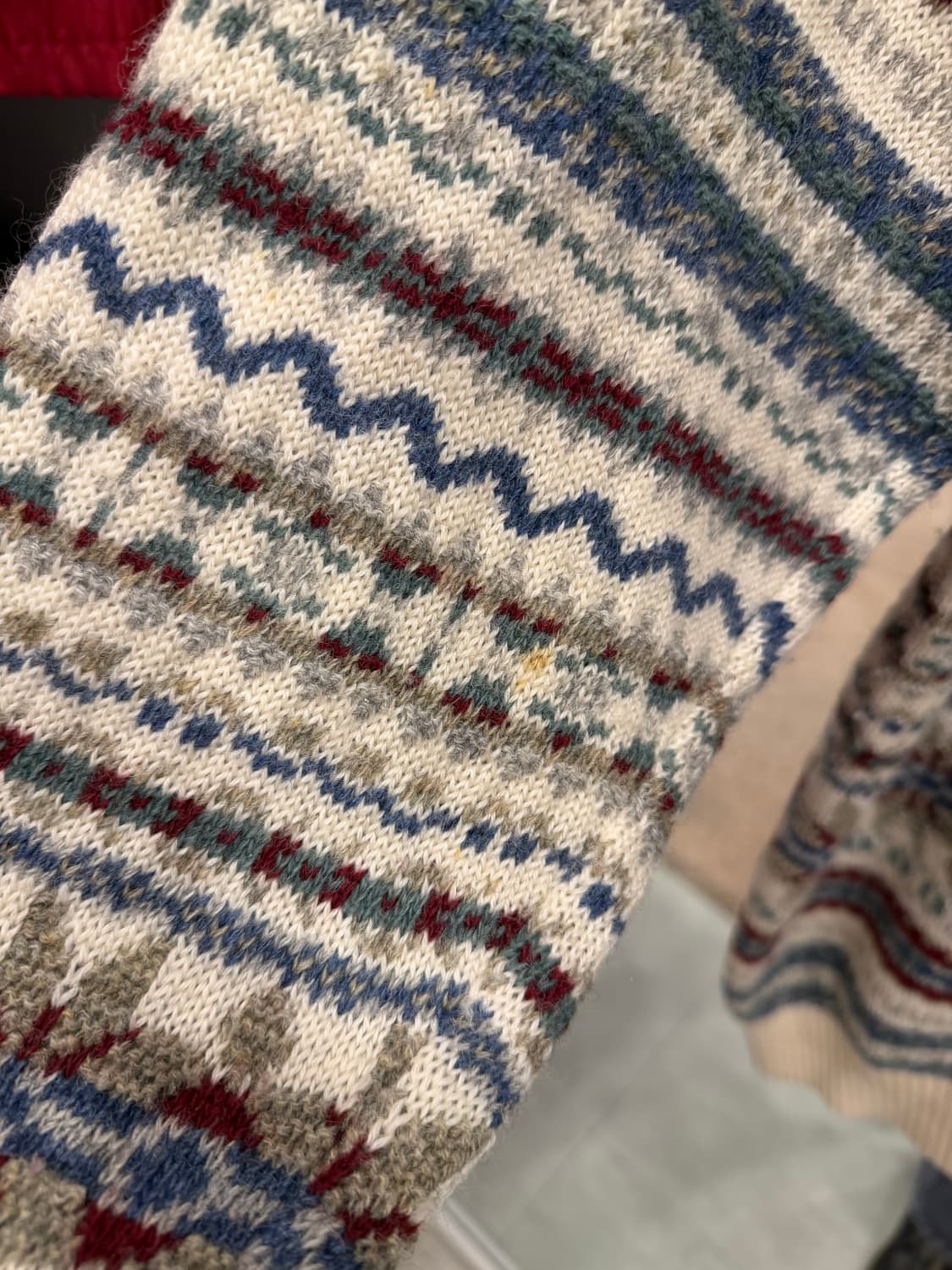 Vtg 빈티지 노르딕 울 니트 상품이미지7