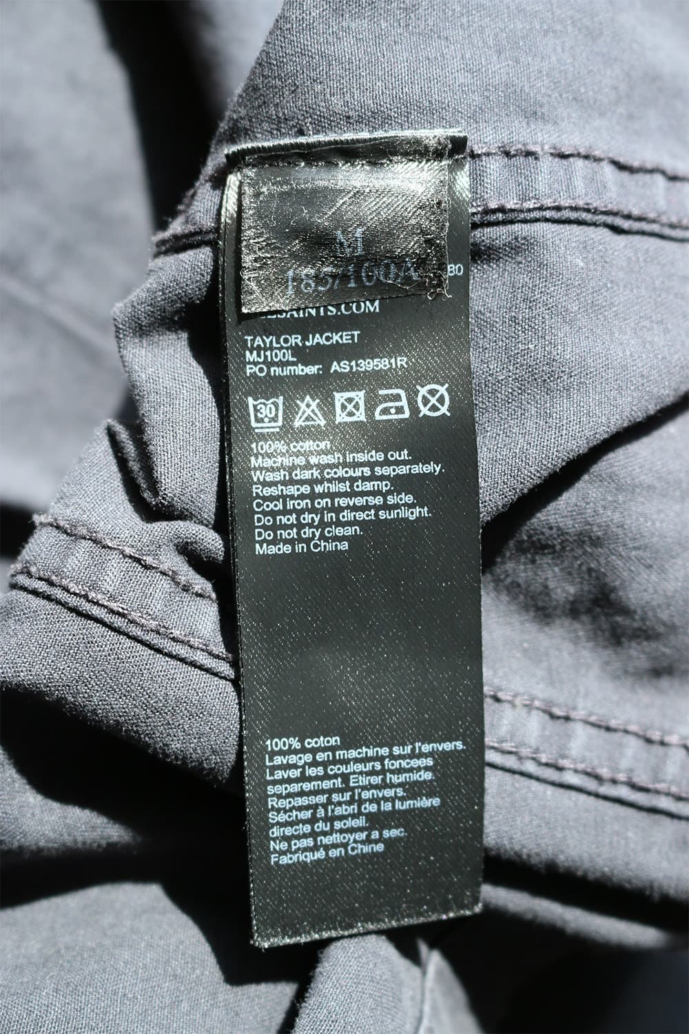 올세인츠 블랙 유틸리티 자켓 상품이미지8