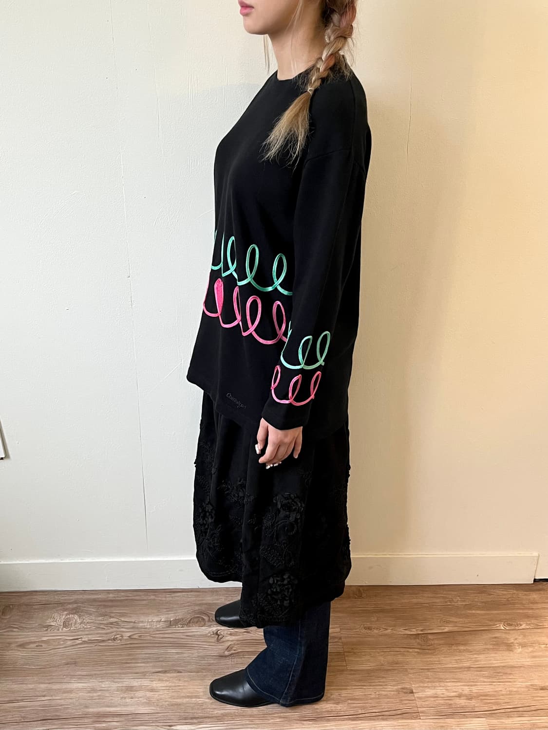courreges 드로잉 하트 스웻셔츠 상품이미지7