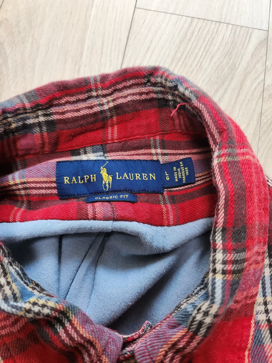 폴로랄프로렌 체크셔츠 (L 상품이미지8