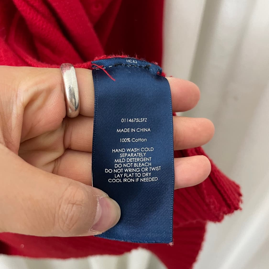 폴로 레드 니트 집업 상품이미지7