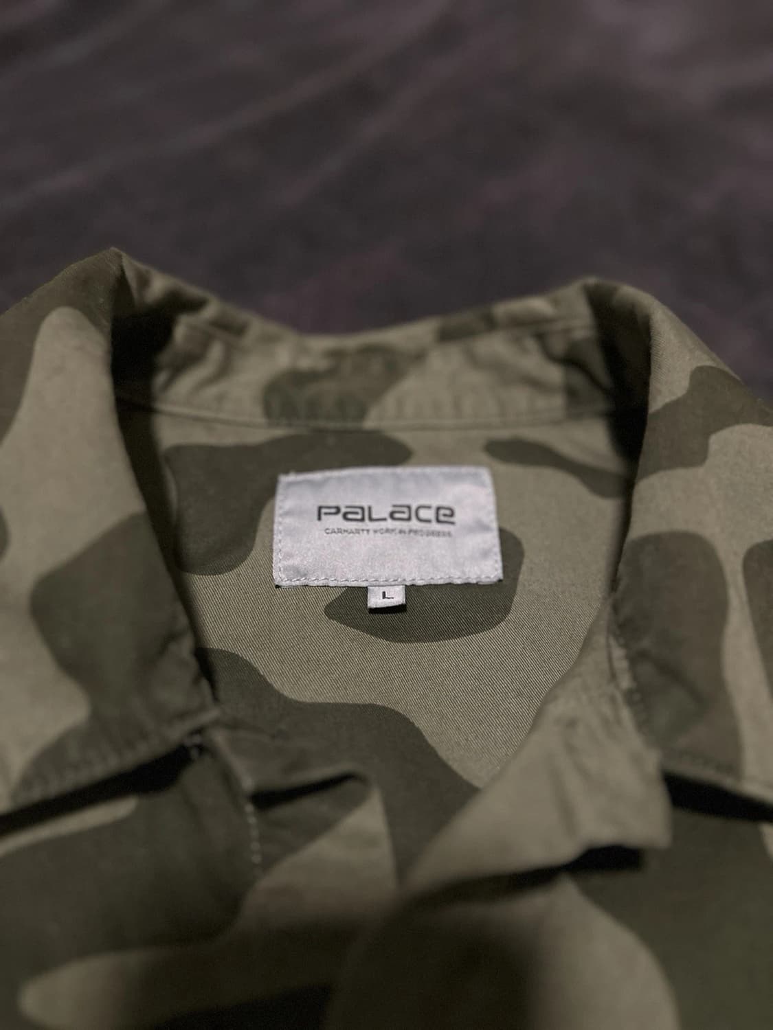23FW 팔라스 x 칼하트 WIP 롱슬리브 마스터 셔츠 달러 그린 카모 상품이미지4