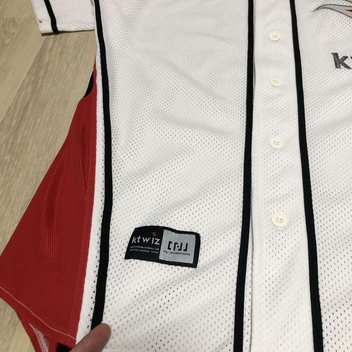 (95) KT 위즈 KT WIZ 노마킹 홈 유니폼 KT 위즈 져지 유니폼 상품이미지3
