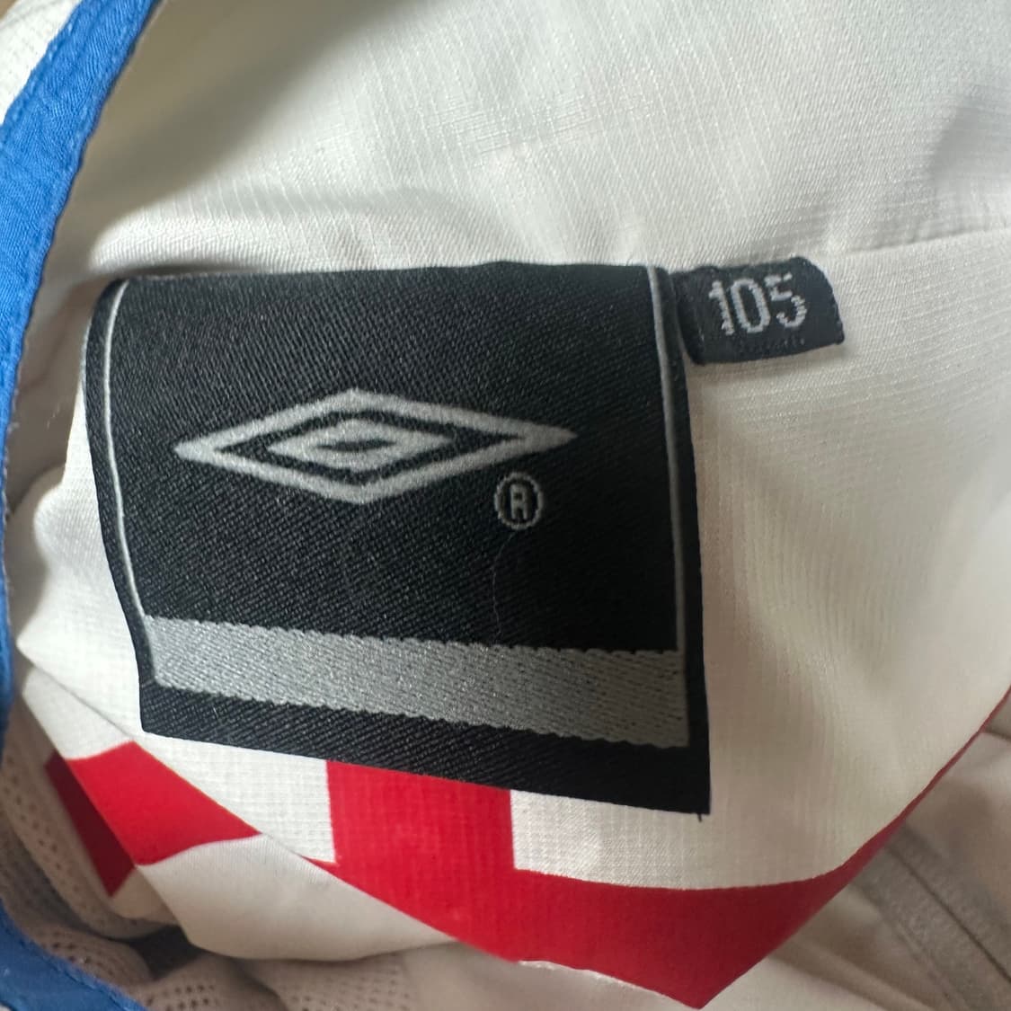 엄브로 00s 잉글랜드 화이트반집업 105 상품이미지4