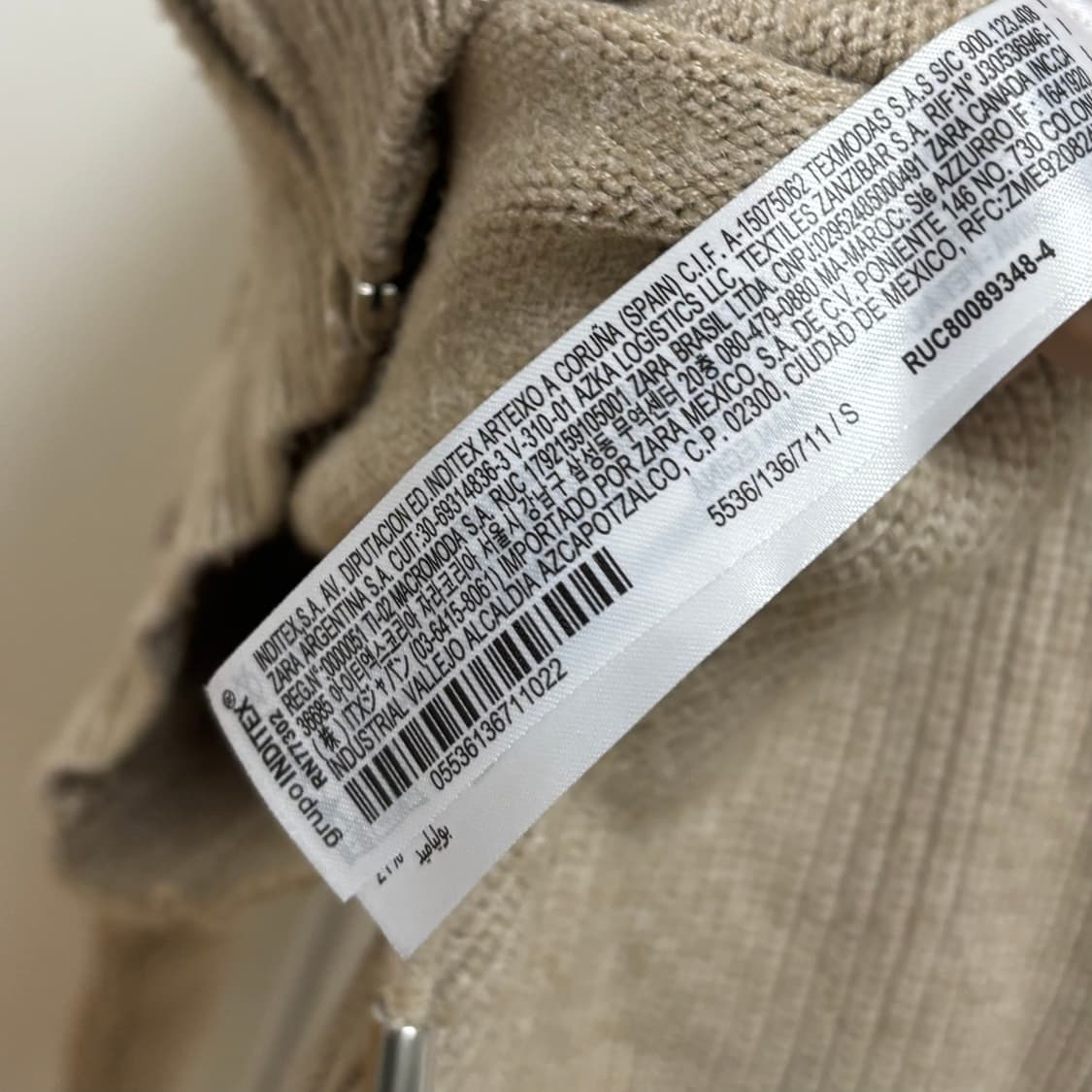 자라 크롭 후드 니트 집업 S 상품이미지8