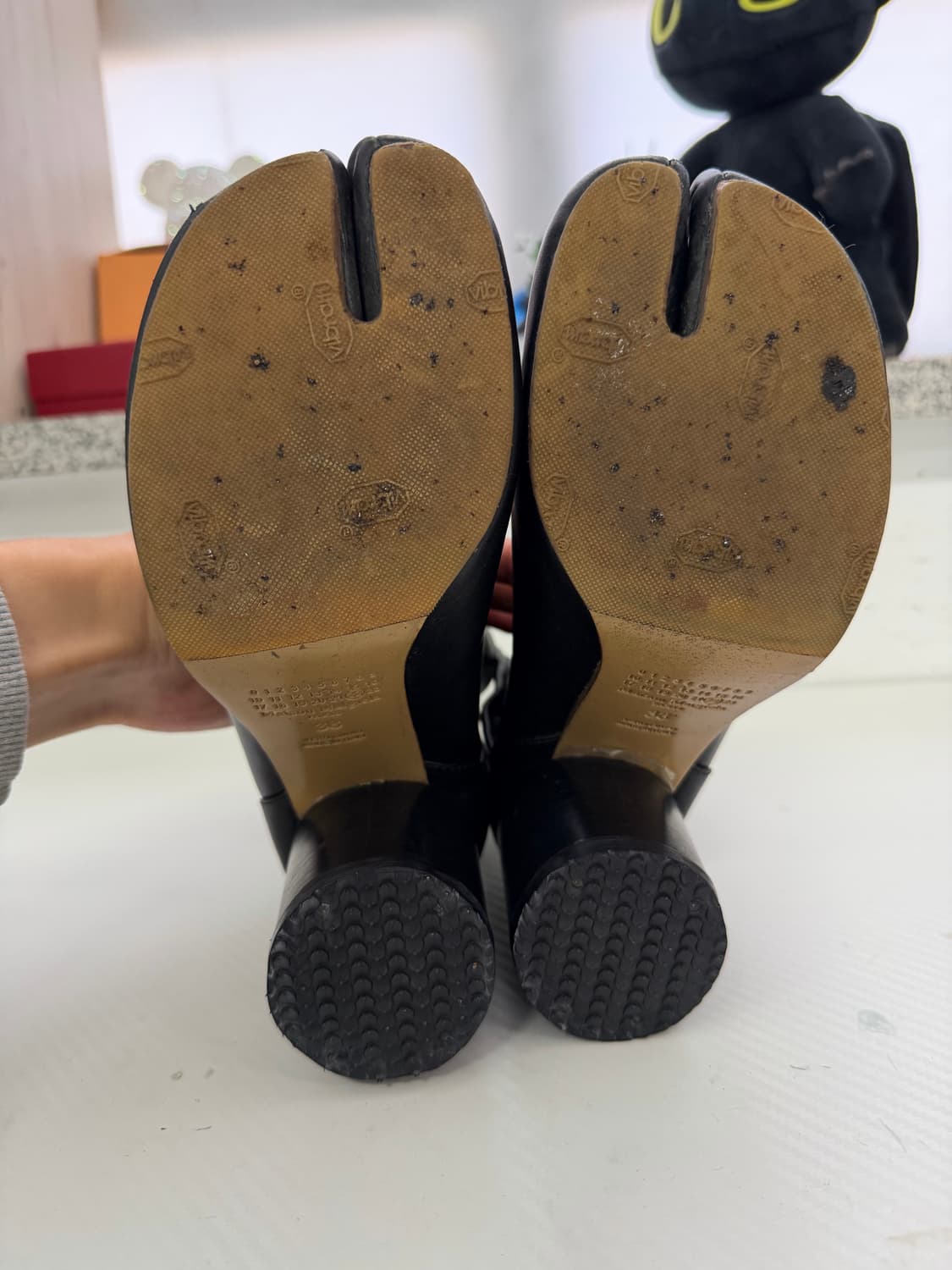 정품) 메종마르지엘라 타비 가죽 부츠 38 상품이미지10