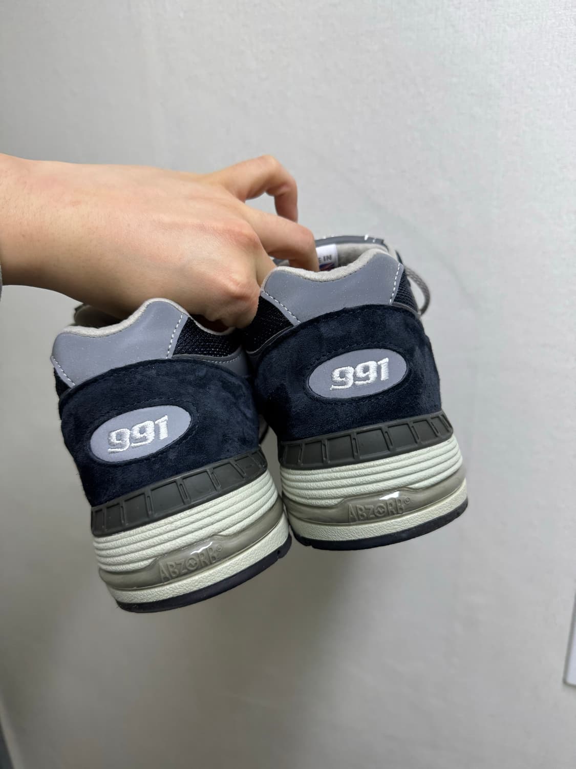 (270/1회착)뉴발란스 991v1 메이드 인 UK 네이비 상품이미지6