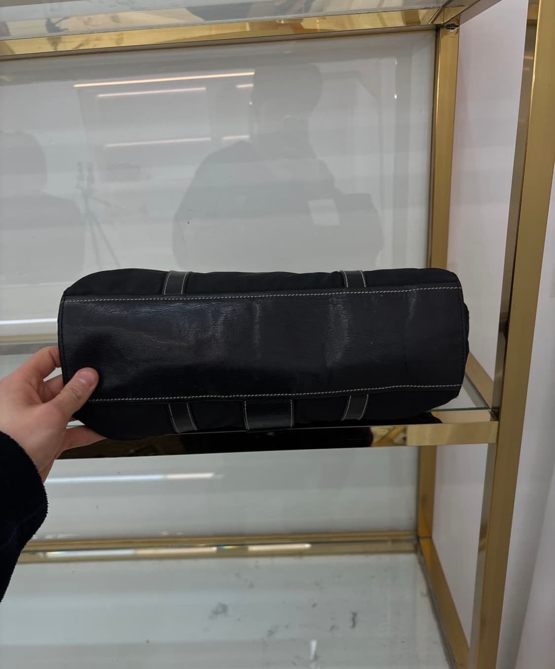 프라다 버클 스티치 테수토 포코노 레더 상품이미지4