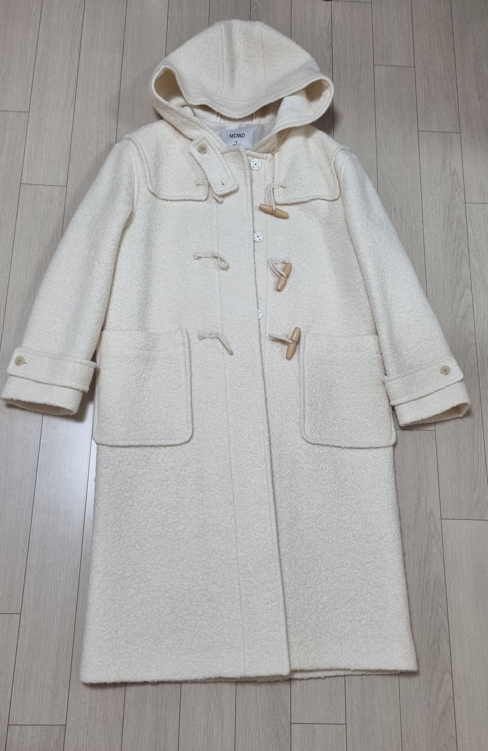 mixxo 미쏘 후드 더플 롱 코트 코트 롱코트 떡볶이코트 상품이미지2