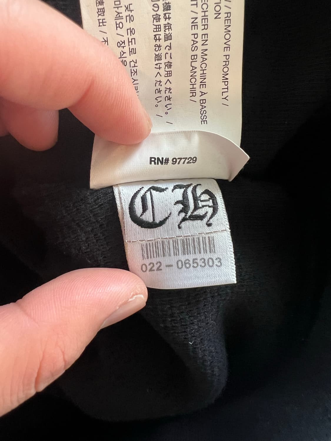 [xl] 크롬하츠 홀스슈 플로랄 헤비웨이트 후드집업 상품이미지9