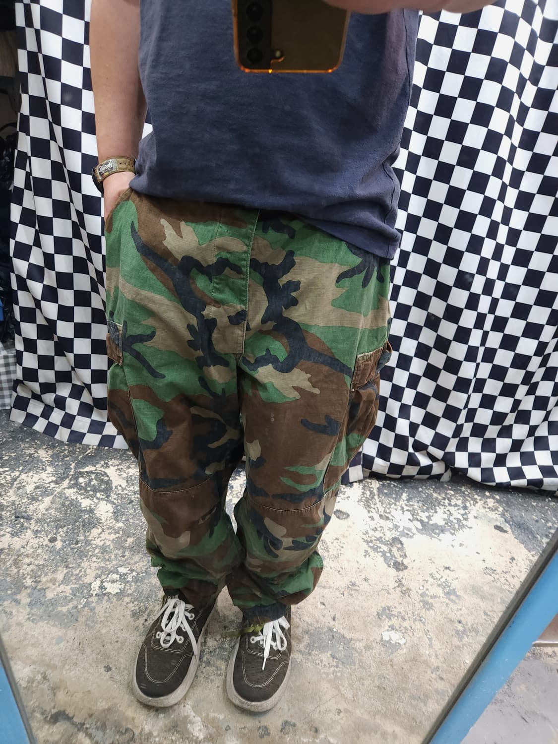 오리지널 미군 우드랜드 BDU 립스탑 카고팬츠

 상품이미지9