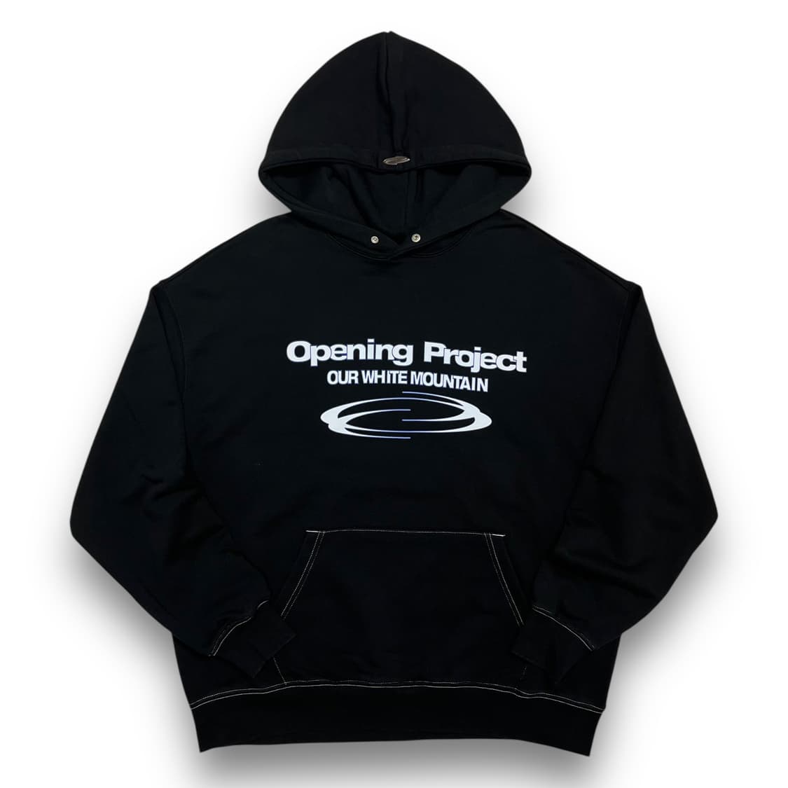 오프닝 프로젝트 아이덴티티 블랙 후디 상품이미지1