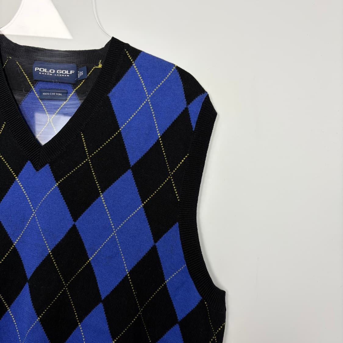 폴로 랄프로렌 아가일 패턴 니트 베스트 조끼 상품이미지3