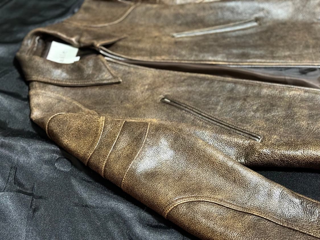 타일레 레더자켓 COWHIDE LEATHER BIKER JACKET 상품이미지6