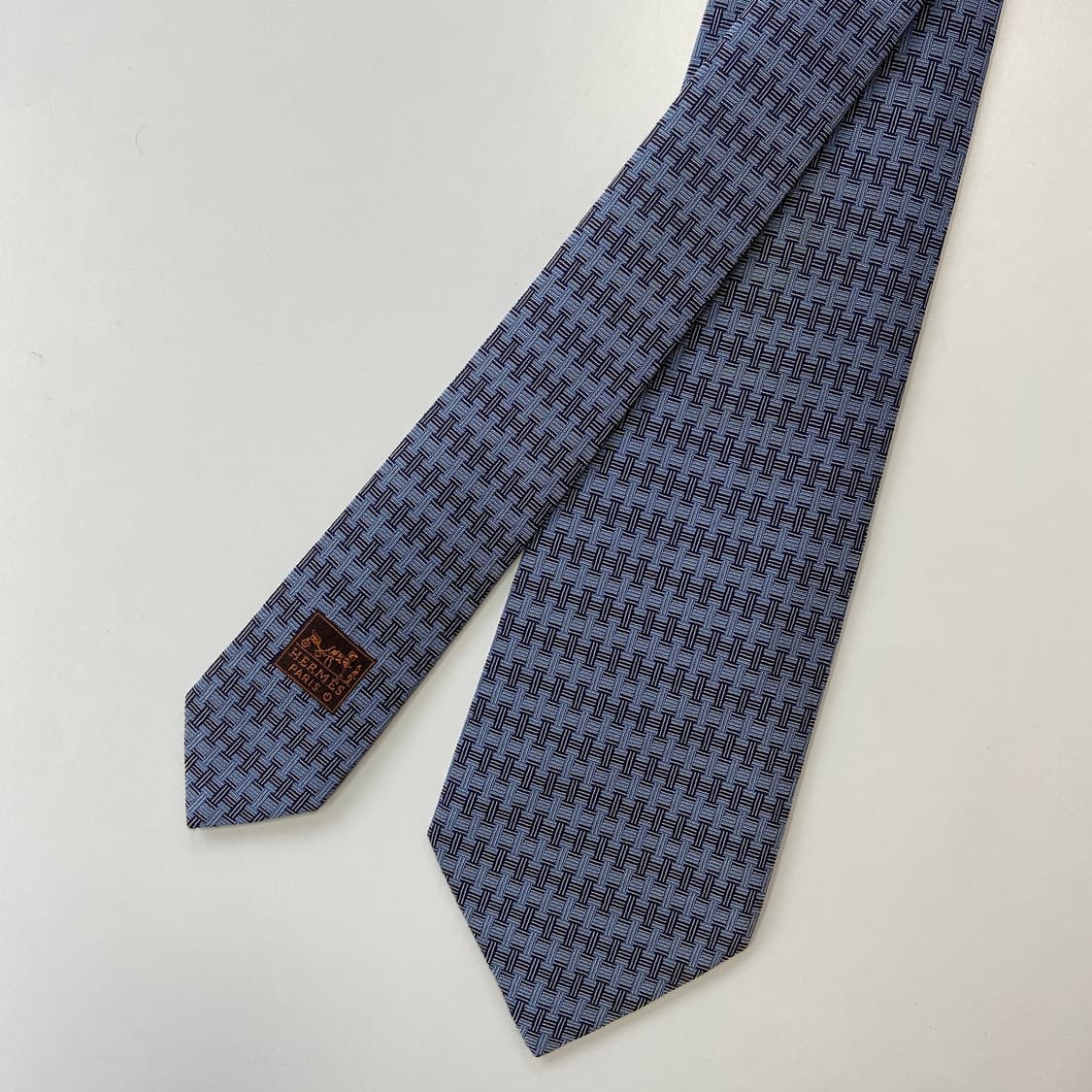 에르메스(HERMES) H모노그램 명품 정품 넥타이 상품이미지3