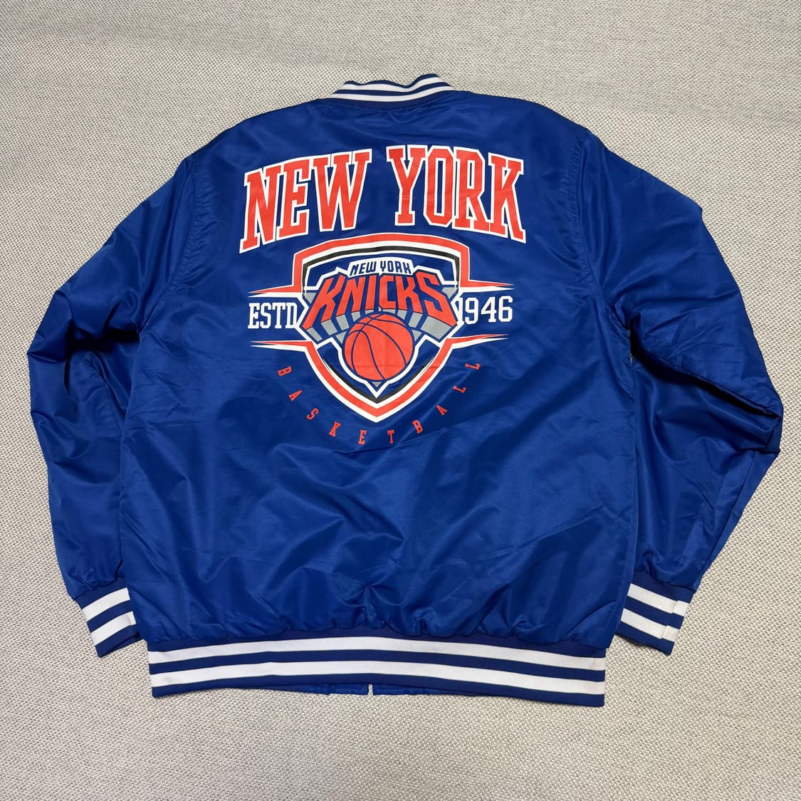 NBA 뉴욕 닉스 멀티 빅로고 바시티 자켓 상품이미지6