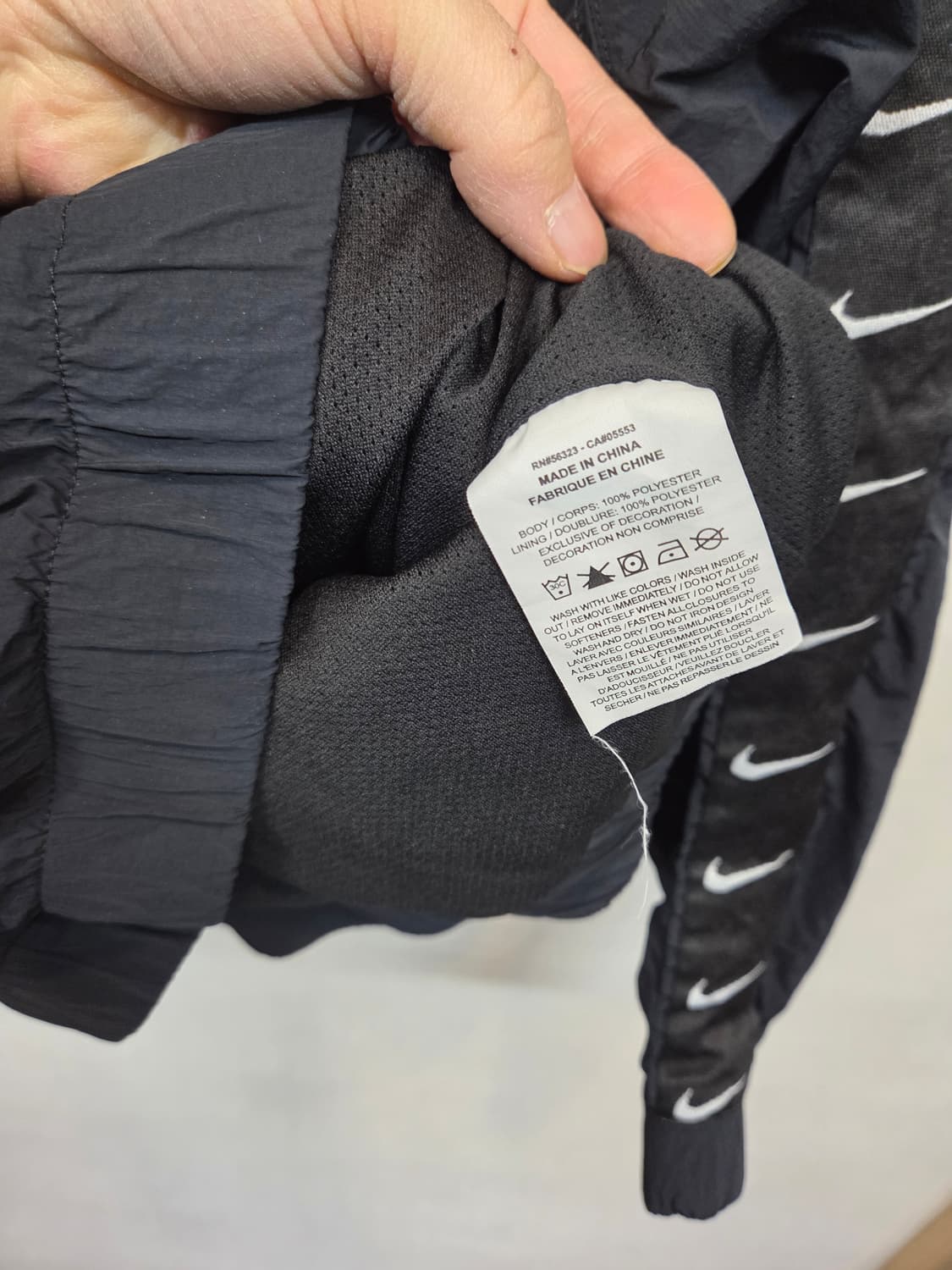 나이키 테이프로고 빅스우시 아노락 우븐자켓 xl 상품이미지4