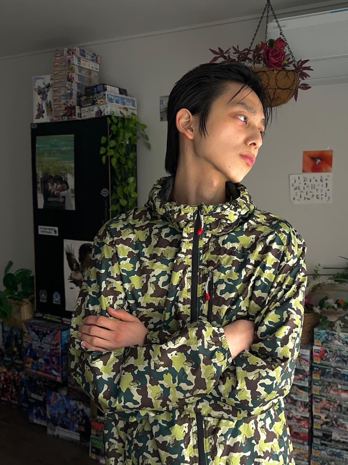 Green Stage 프로그스킨 카모 윈드 브레이커 상품이미지1