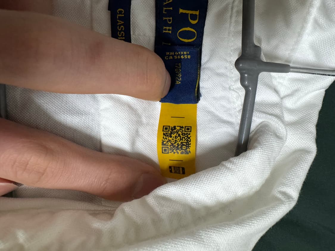 폴로 랄프로렌 화이트 반팔셔츠 S 상품이미지4