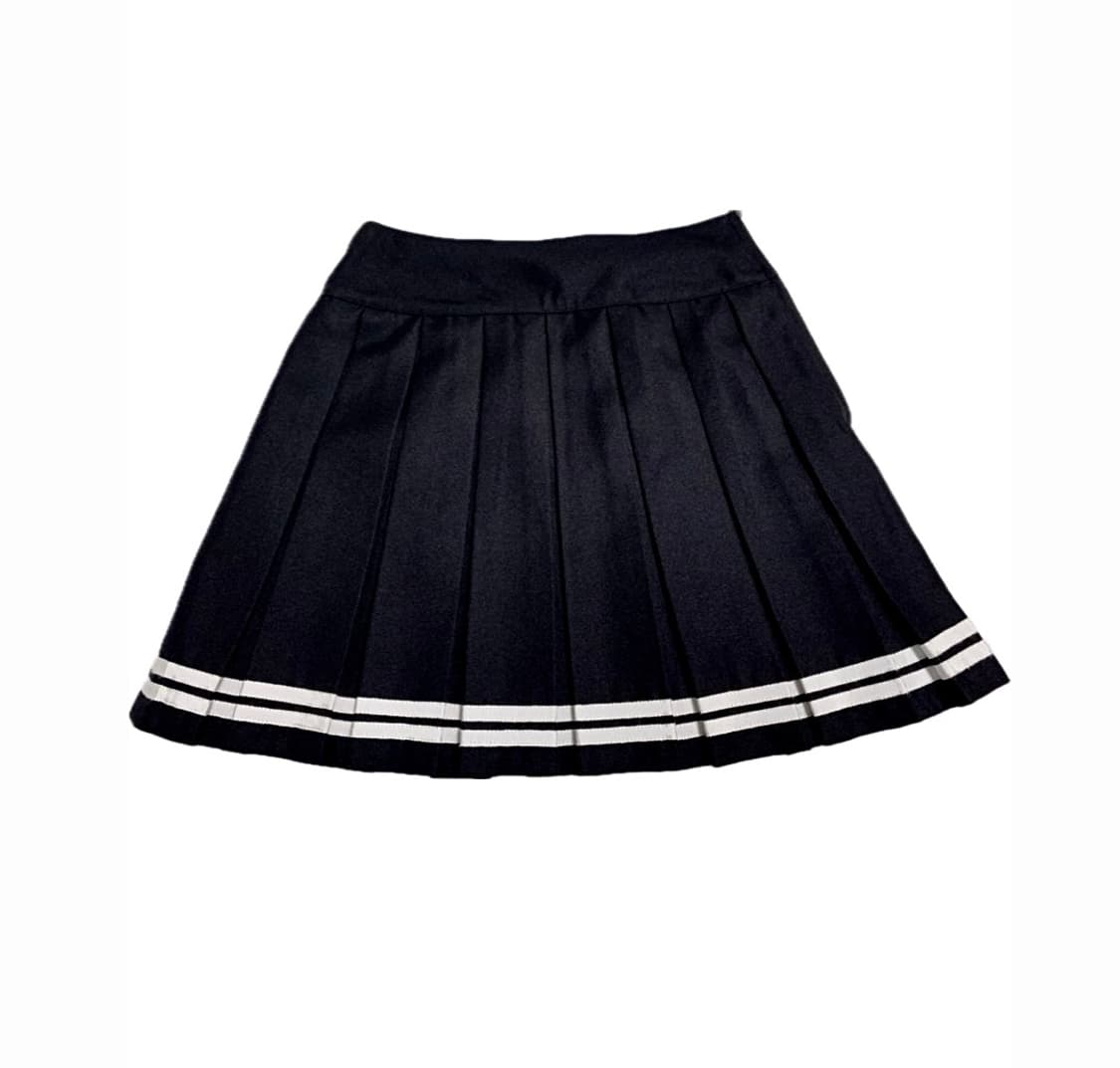 JPN 빈티지 세일러 플리츠 맞주름 스커트 상품이미지1