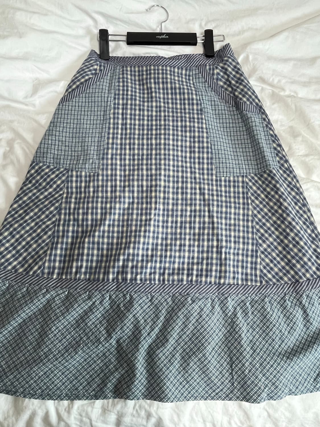 비아플레인 체크 스커트 via pori check skirt 상품이미지5