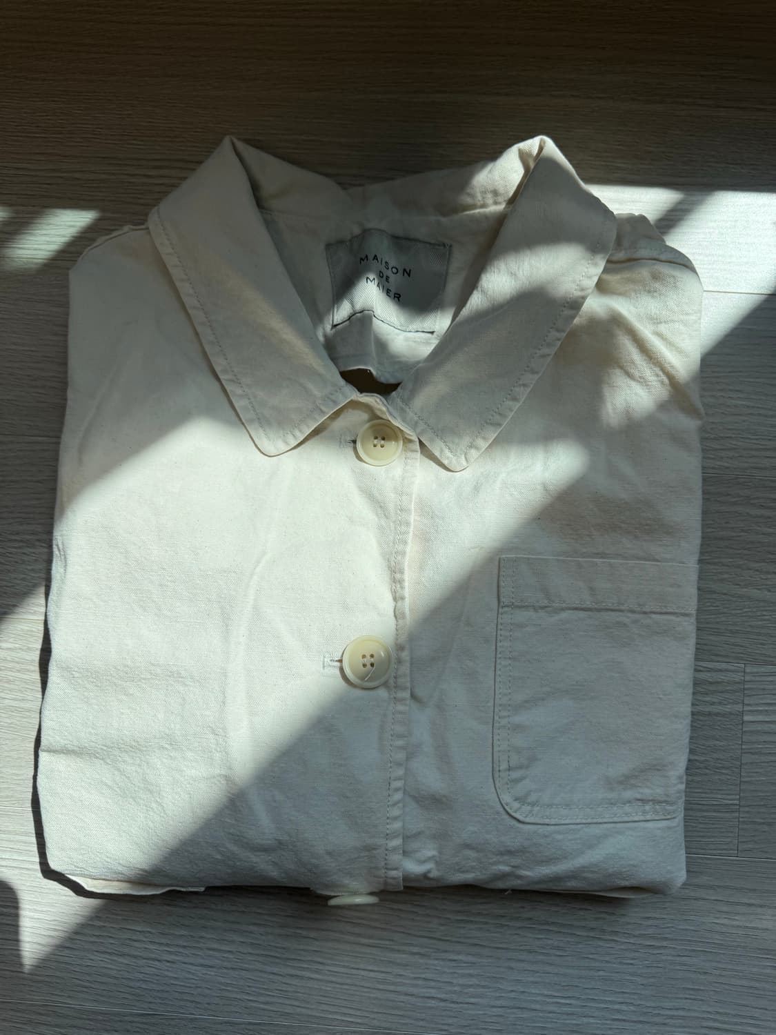 메종드메이어(MAISON DE MAIER) 라미 코튼 자켓 (아이보리) 상품이미지5