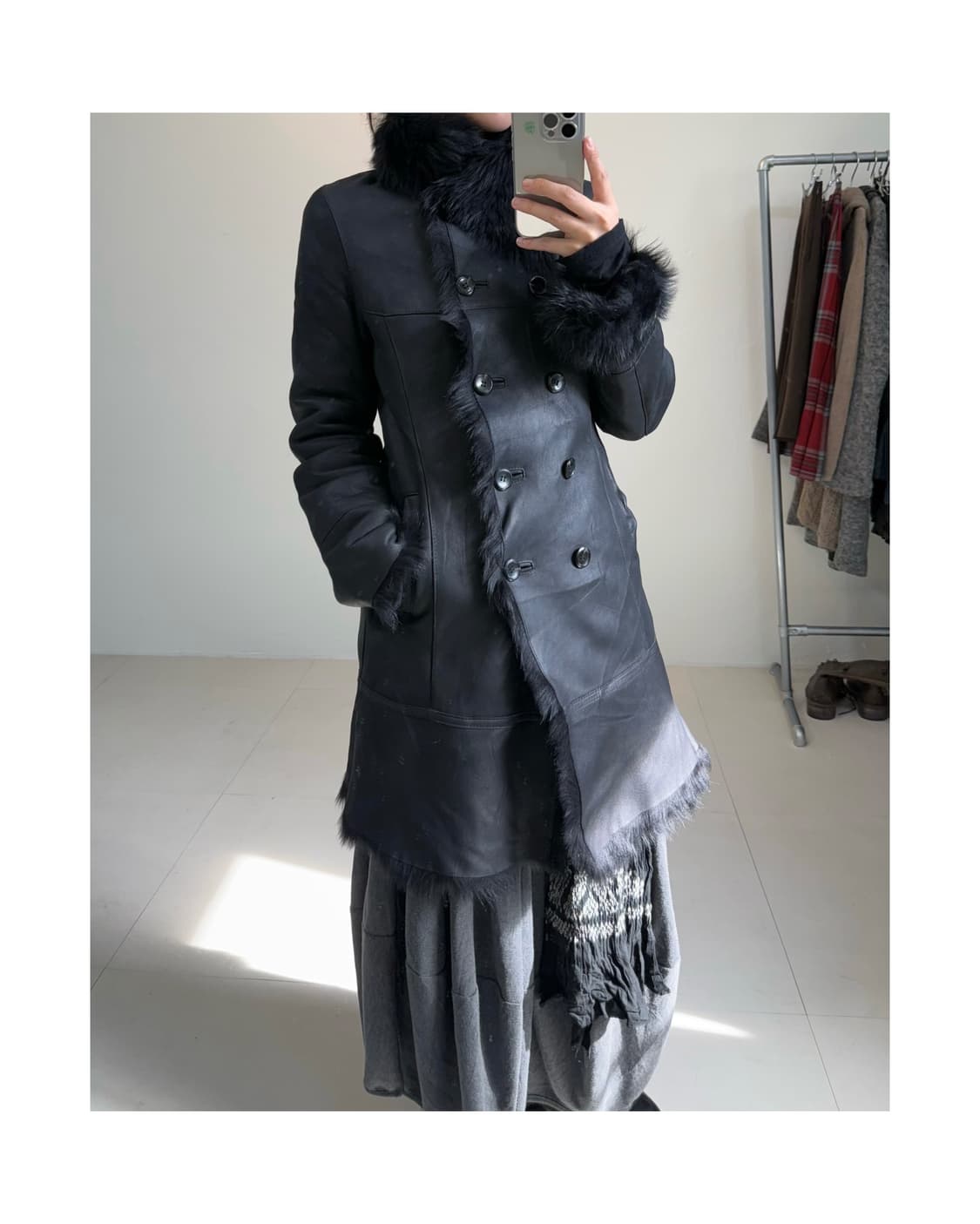 빈티지 양가죽 무스탕 상품이미지3