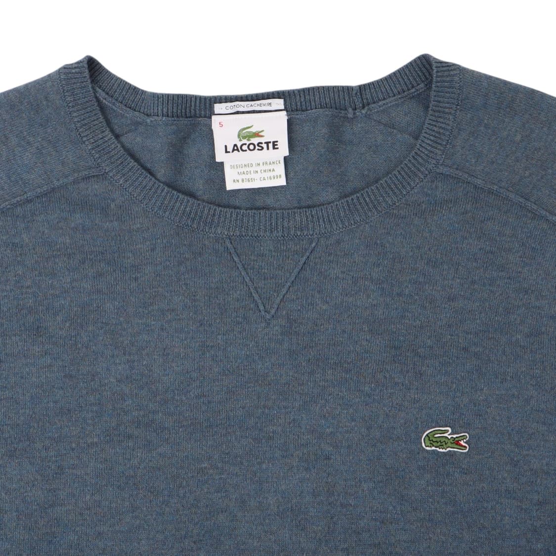 라코스테 블루 엘보우 패치 코튼 캐시미어 니트 상품이미지2