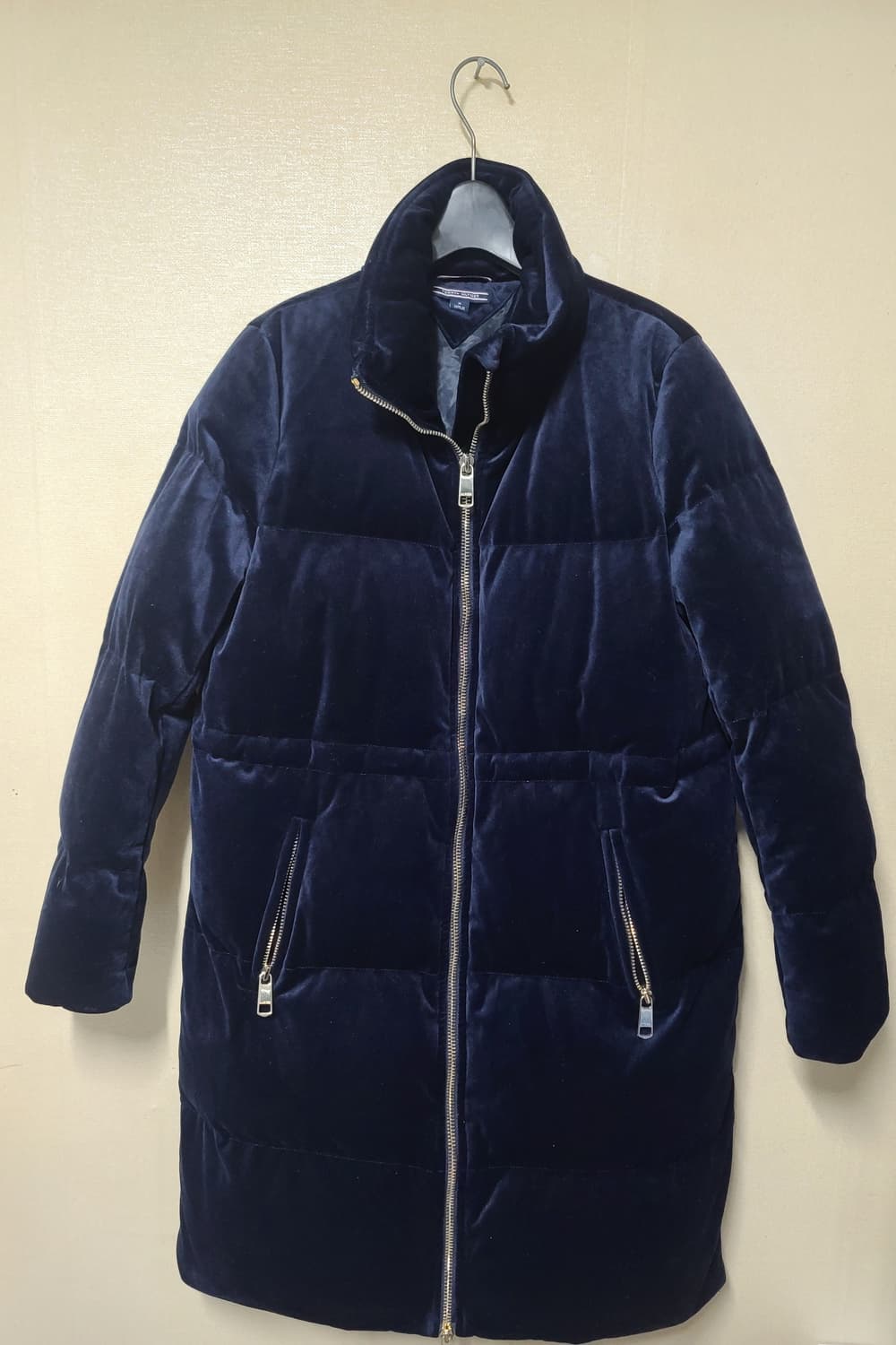 타미힐피거 하이넥 벨벳 덕다운 코트(패딩) 상품이미지1