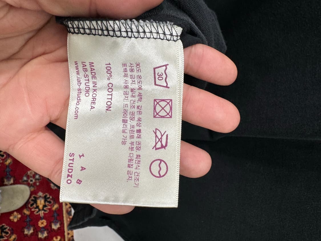 아이앱스튜디오 블랙 반팔셔츠 M 상품이미지5