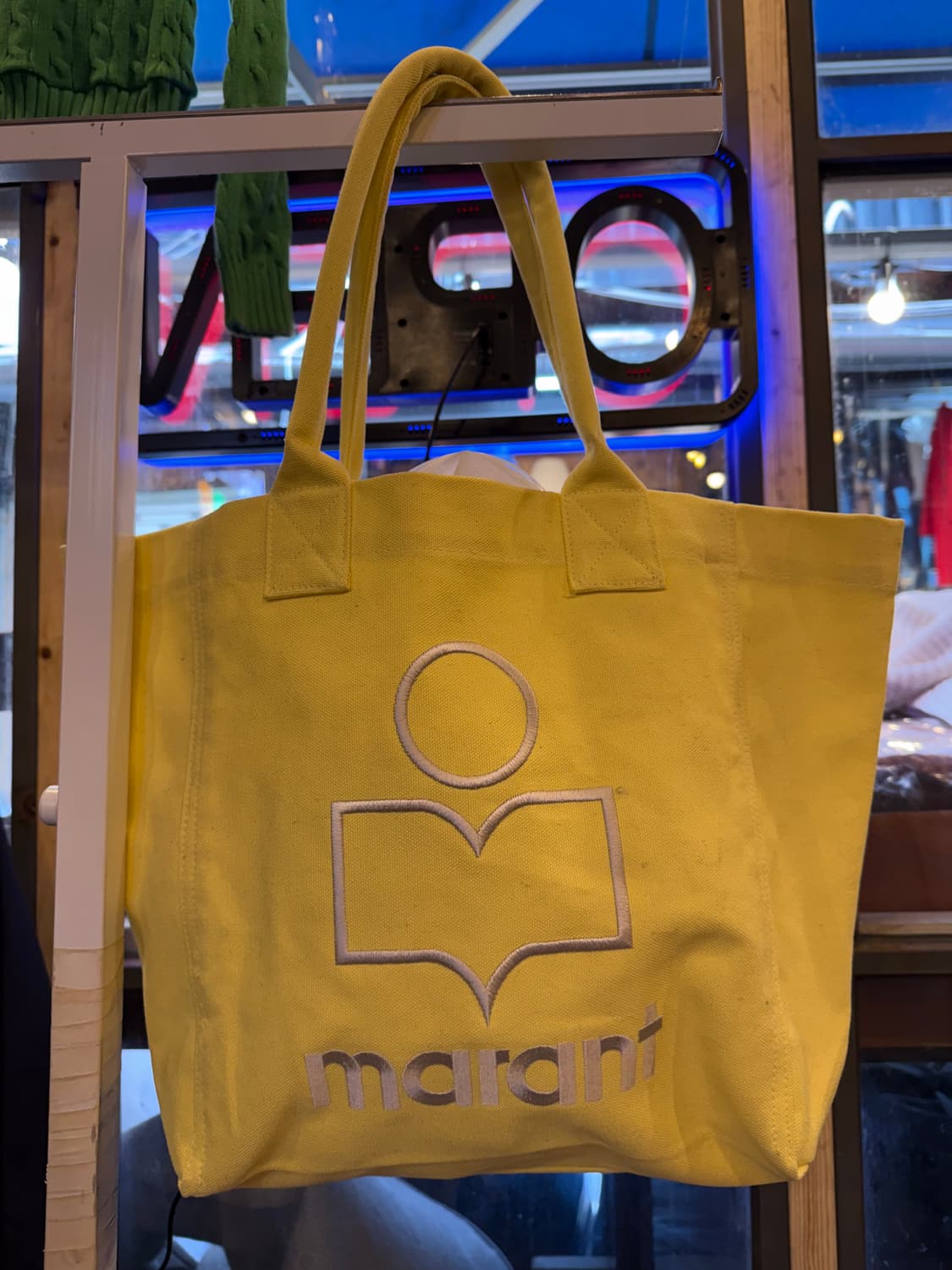 이자벨 마랑 옌키 로고 토트백 라이트 옐로우 상품이미지1