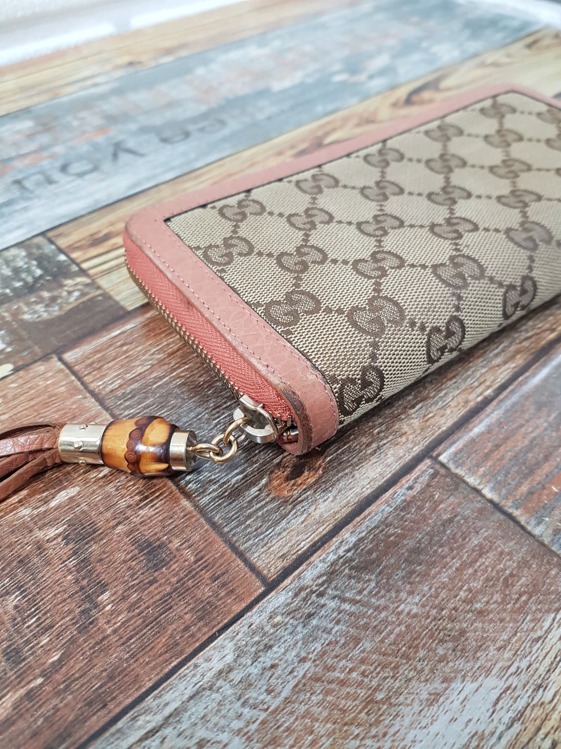 [정품] 구찌 뱀부테슬 GG로고 장지갑 상품이미지6