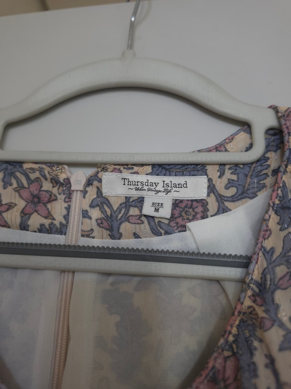 써스데이아일랜드 플라워 쉬폰 롱원피스 상품이미지4