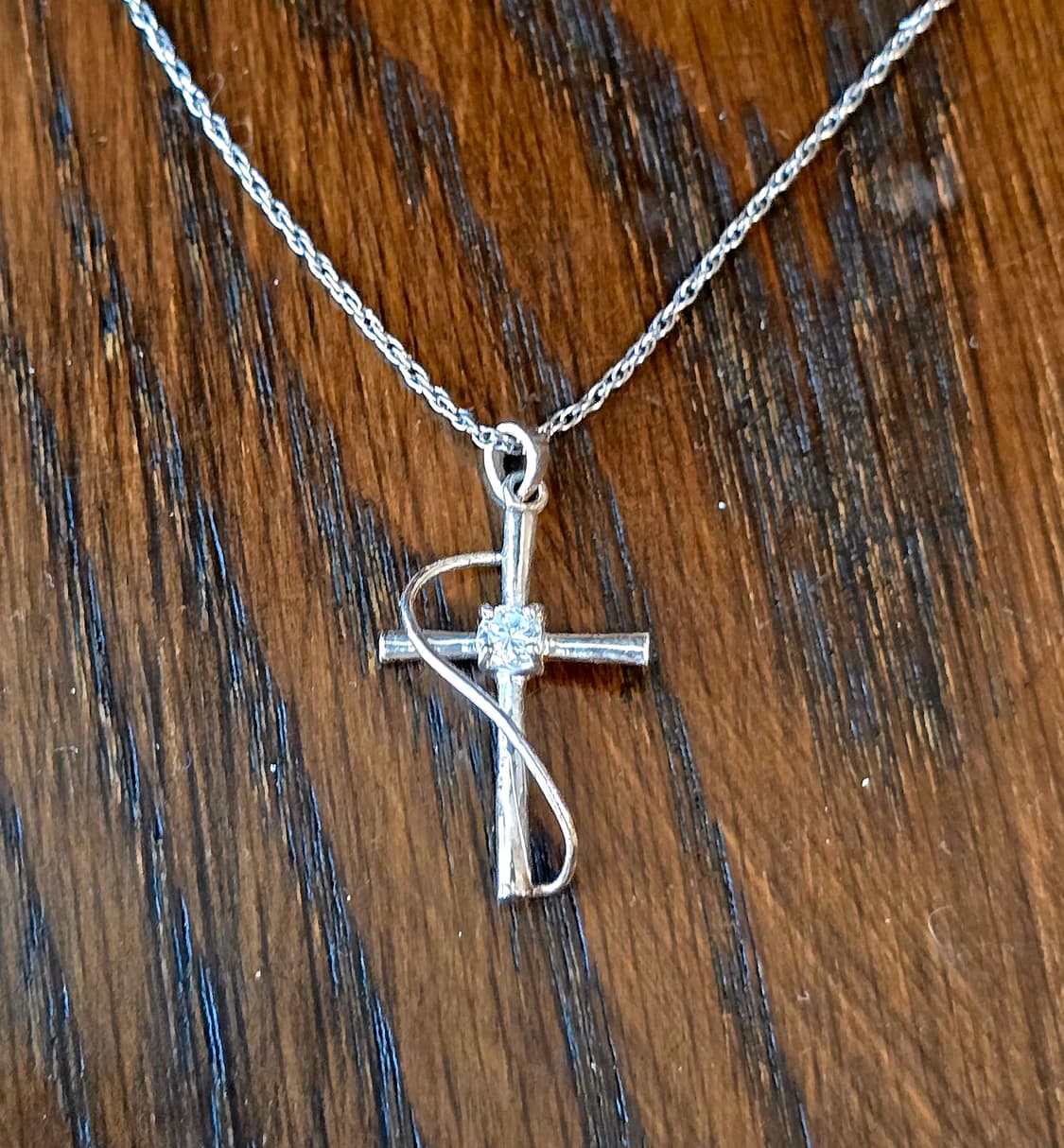 🇺🇸빈티지 십자가 실버 목걸이 상품이미지1