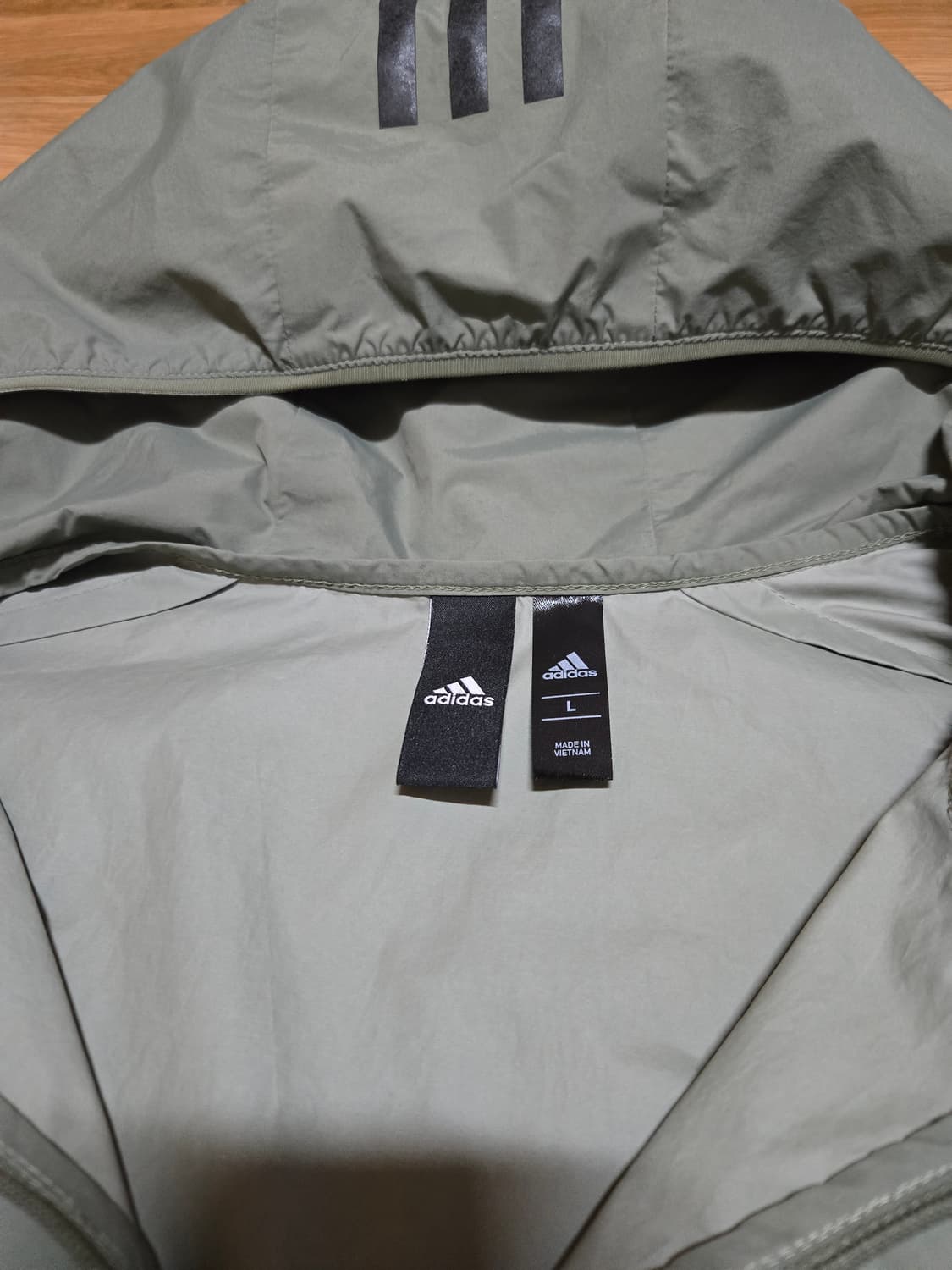 아디다스 M 테크 카키 아노락(L사이즈) 상품이미지7