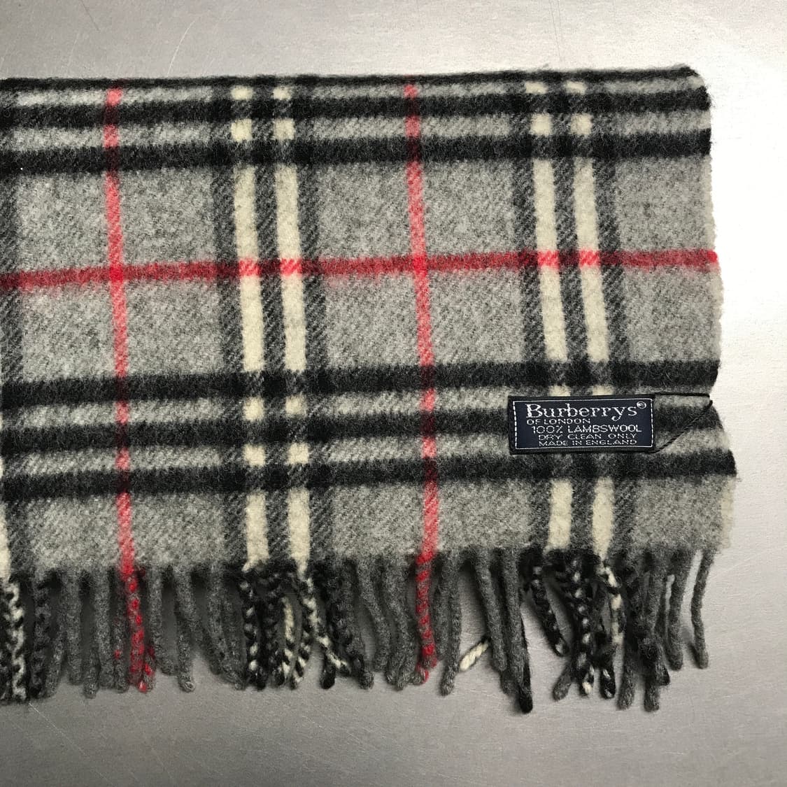 버버리 정품 램스울 머플러 그레이 상품이미지3