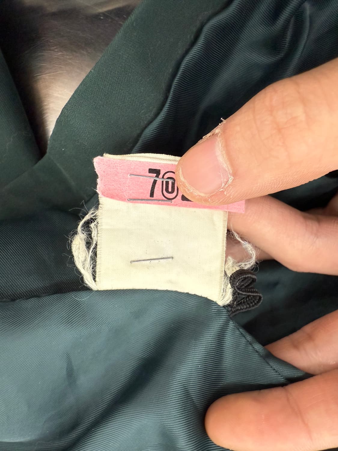 이브 생로랑 그린 로고 자수 해링턴 폴리쉘 자켓 상품이미지9