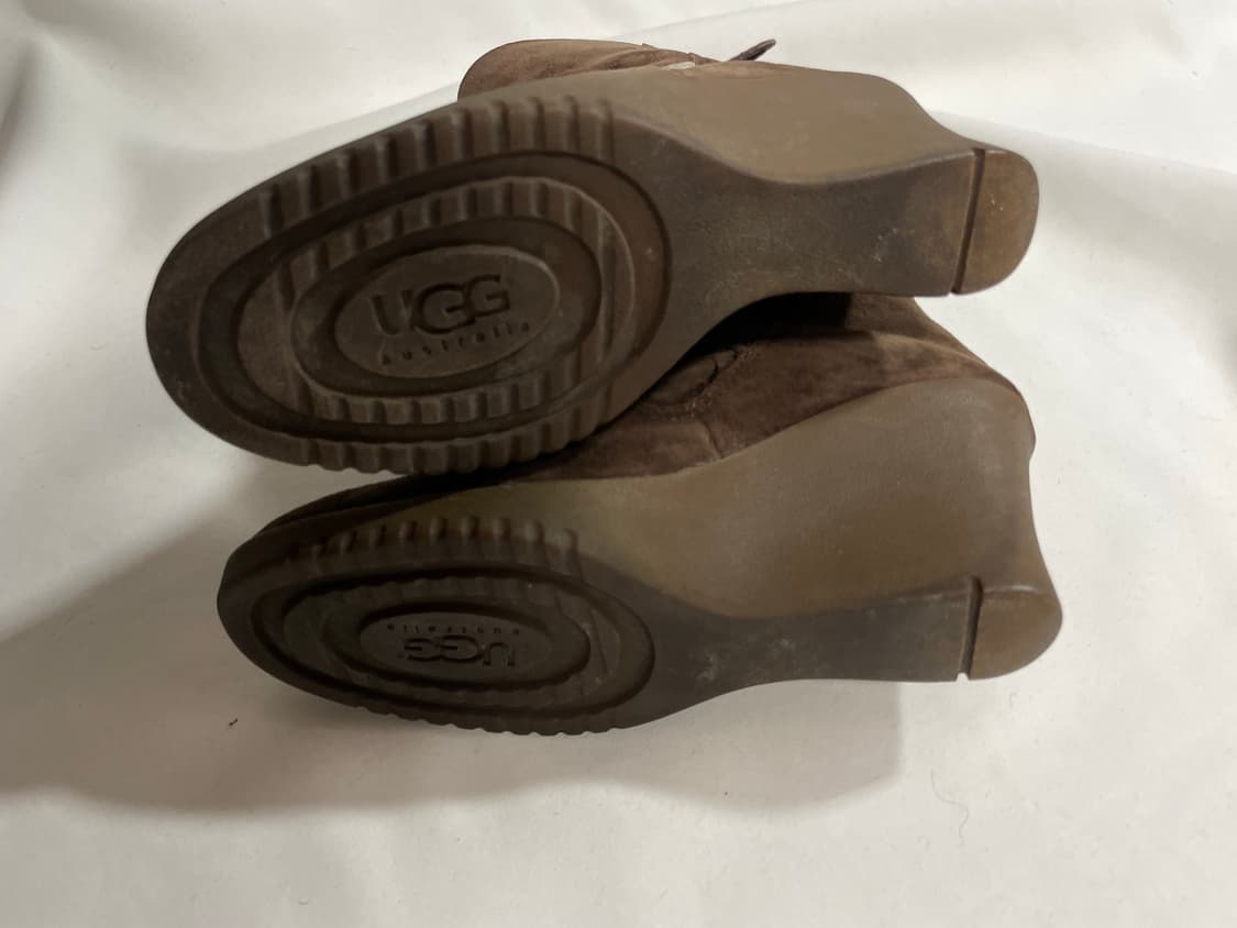 Ugg y2k 스웨이드 웨지힐 부츠 상품이미지8