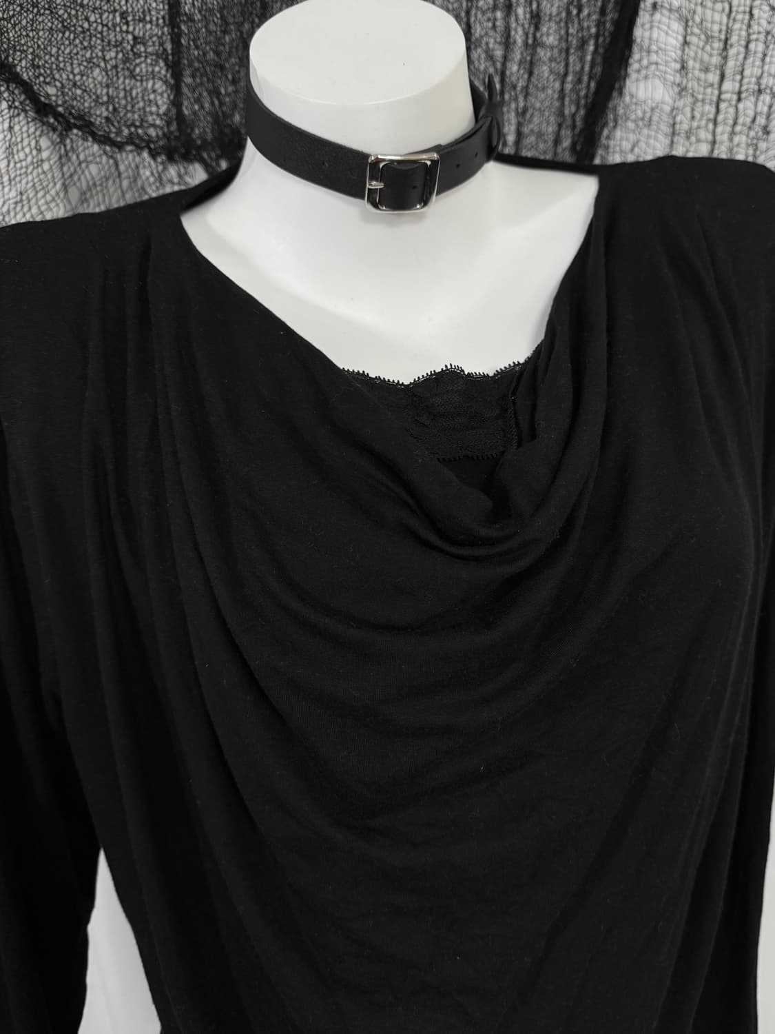 lace drape t-shirt 상품이미지2